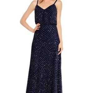 Adrianna Pappell Art Deco Beaded Gown